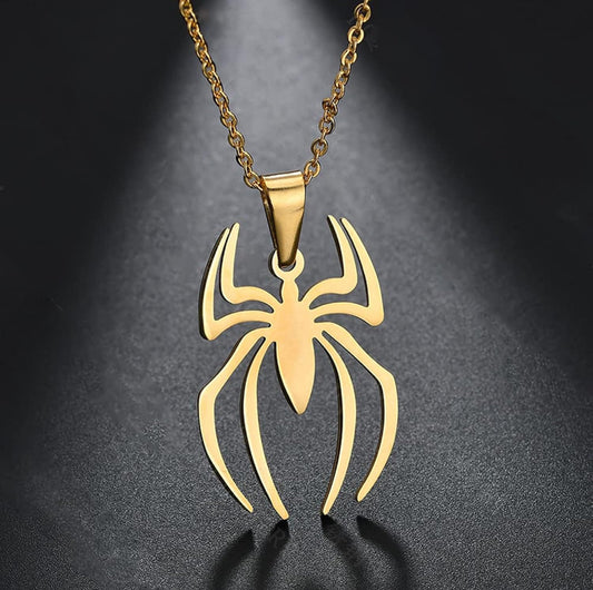 Spider-Man necklace gold